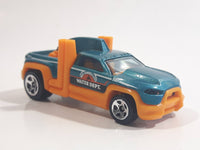 2012 Hot Wheels HW City Works Diesel Duty Truck Dark Teal Green and Orange Die Cast Toy Car Vehicle