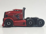 2006 MGA Marvel Comics Spider-Man 3 Movie Rig Action Sequence 8 Semi Truck Red Die Cast Toy Car Vehicle