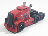 2006 MGA Marvel Comics Spider-Man 3 Movie Rig Action Sequence 8 Semi Truck Red Die Cast Toy Car Vehicle