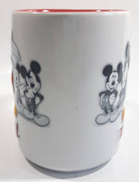 Authentic Original Disney Parks Walt Disney World Mickey Mouse 3D White and Red Ceramic Coffee Mug - Cartoon Character Collectible
