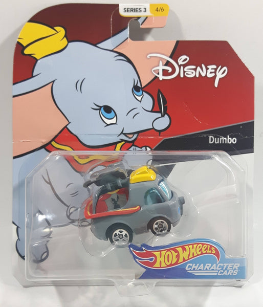 2019 Hot Wheels Disney Character Cars Series 3 #4/6 Dumbo Grey Die Cast Toy Car Vehicle New in Package
