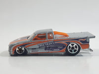 2011 Hot Wheels HW Drag Racers 1998 Chevy Pro Stock Truck Metallic Light Gray Die Cast Toy Race Car Vehicle