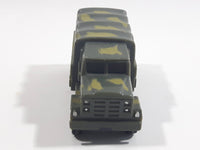 Unknown Brand MTG 01 GH 86 Military Army Cargo Transport Truck Dark Green Camouflage Plastic Body Die Cast Toy Car Vehicle