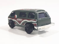 Unknown Brand Military Army Transport Van Dark Green Dark Red and White Camouflage Die Cast Toy Car Vehicle
