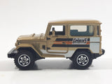 2013 Matchbox MBX Explorers Mountain Outdoors Sportsmen 1968 Toyota Land Cruiser (FJ40) Gold Die Cast Toy Car Vehicle