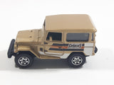 2013 Matchbox MBX Explorers Mountain Outdoors Sportsmen 1968 Toyota Land Cruiser (FJ40) Gold Die Cast Toy Car Vehicle