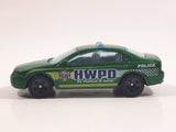 2013 Hot Wheels Police Pursuit Ford Fusion HWPD Police Metalflake Green Die Cast Toy Car Cop Law Enforcement Vehicle