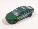 2013 Hot Wheels Police Pursuit Ford Fusion HWPD Police Metalflake Green Die Cast Toy Car Cop Law Enforcement Vehicle