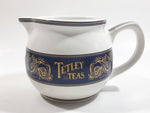 Tetley Teas Since 1837 White and Dark Blue Ceramic Tea Creamer Jug Pitcher