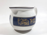 Tetley Teas Since 1837 White and Dark Blue Ceramic Tea Creamer Jug Pitcher