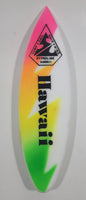 Vintage Styroline Hawaii Surf & Sail Wave & Wind Miniature 9 1/4" Long White Bright Colorful Surfboard