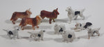 Vintage Plastic Farm Dog Toys Made in Hong Kong Lot of 10