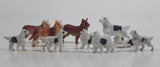 Vintage Plastic Farm Dog Toys Made in Hong Kong Lot of 10