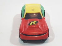 2016 Hot Wheels DC Comics Batman's Robin Red Yellow Green Plastic Pullback Motorized Friction Toy Car Vehicle McDonald's Happy Meal