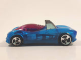 1997 Hot Wheels Phantom Racers Power Pipes Clear Blue Plastic Body Die Cast Toy Car Vehicle