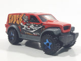 2015 Hot Wheels Graffiti Rides Power Panel Red Die Cast Toy Car Vehicle