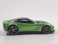 2009 Hot Wheels Faster Than Ever '09 Corvette ZR1 Metallic Green Die Cast Toy Car Vehicle