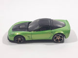 2009 Hot Wheels Faster Than Ever '09 Corvette ZR1 Metallic Green Die Cast Toy Car Vehicle