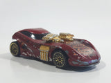 2001 Hot Wheels Extreme Sports Twin Mill II Dark Red Die Cast Toy Car Vehicle