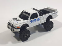 RealToy 4x4 Lifted Dodge Ram Pickup Truck "Sports Kits" "Champion" "Tech Sport Racing Equipment" White Die Cast Toy Car Vehicle