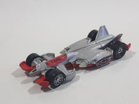 2005 Hot Wheels Starter Set Jet Threat 3.0 Silver Die Cast Toy Race Car Vehicle