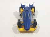 2010 Hot Wheels Trick Tracks RD-01 Metalflake Blue Die Cast Toy Race Car Vehicle