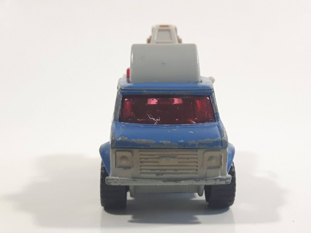 1999 Matchbox Scrapyard Breakdown Van Matte Blue Die Cast Toy Car Vehi ...