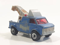 1999 Matchbox Scrapyard Breakdown Van Matte Blue Die Cast Toy Car Vehicle