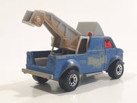 1999 Matchbox Scrapyard Breakdown Van Matte Blue Die Cast Toy Car Vehicle