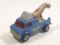 1999 Matchbox Scrapyard Breakdown Van Matte Blue Die Cast Toy Car Vehicle