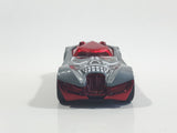 2011 Hot Wheels Halloween Ettorium Metalflake Grey and Red Die Cast Toy Car Vehicle