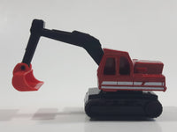 1995 Matchbox Atlas Excavator Red Die Cast Toy Car Construction Equipment Vehicle