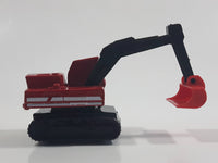 1995 Matchbox Atlas Excavator Red Die Cast Toy Car Construction Equipment Vehicle