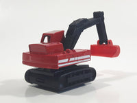 1995 Matchbox Atlas Excavator Red Die Cast Toy Car Construction Equipment Vehicle