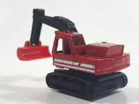 1995 Matchbox Atlas Excavator Red Die Cast Toy Car Construction Equipment Vehicle