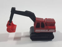 1995 Matchbox Atlas Excavator Red Die Cast Toy Car Construction Equipment Vehicle