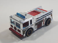 2019 Hot Wheels HW City Fire Eater Chrome Fire Truck Die Cast Toy Car Vehicle