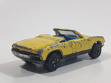 Vintage PlayArt VW Porsche 914 Convertible Yellow Die Cast Toy Car Vehicle - Made in Hong Kong