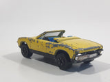 Vintage PlayArt VW Porsche 914 Convertible Yellow Die Cast Toy Car Vehicle - Made in Hong Kong