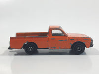 Vintage PlayArt Mazda Pickup Truck 24 Hour Service Orange Die Cast Toy Car Vehicle - Made in Hong Kong