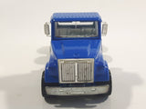 Vintage Majorette GMC Brigadier Style Semi Tractor Truck Blue 1/60 Scale Die Cast Toy Car Vehicle with Opening Hood
