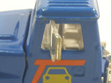Vintage Majorette GMC Brigadier Style Semi Tractor Truck Blue 1/60 Scale Die Cast Toy Car Vehicle with Opening Hood