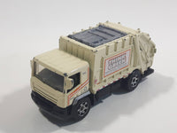 2008 Matchbox City Action Garbage Truck Cream White Die Cast Toy Car Vehicle