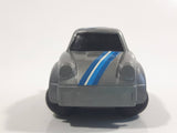 Vintage Tonka 2" Stubby Dark Grey Pullback Motorized Friction Die Cast Toy Car Vehicle with Spherical Wheels Made in Hong Kong