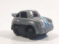 Vintage Tonka 2" Stubby Dark Grey Pullback Motorized Friction Die Cast Toy Car Vehicle with Spherical Wheels Made in Hong Kong