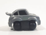 Vintage Tonka 2" Stubby Dark Grey Pullback Motorized Friction Die Cast Toy Car Vehicle with Spherical Wheels Made in Hong Kong