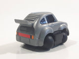 Vintage Tonka 2" Stubby Dark Grey Pullback Motorized Friction Die Cast Toy Car Vehicle with Spherical Wheels Made in Hong Kong