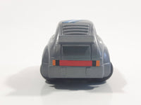 Vintage Tonka 2" Stubby Dark Grey Pullback Motorized Friction Die Cast Toy Car Vehicle with Spherical Wheels Made in Hong Kong