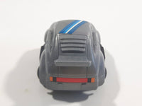 Vintage Tonka 2" Stubby Dark Grey Pullback Motorized Friction Die Cast Toy Car Vehicle with Spherical Wheels Made in Hong Kong