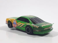 Life Like NASCAR Electric Racers Fast Trackers #97 John Deere Pontiac Green Plastic Body Toy Electric Slot Car Racing Vehicle